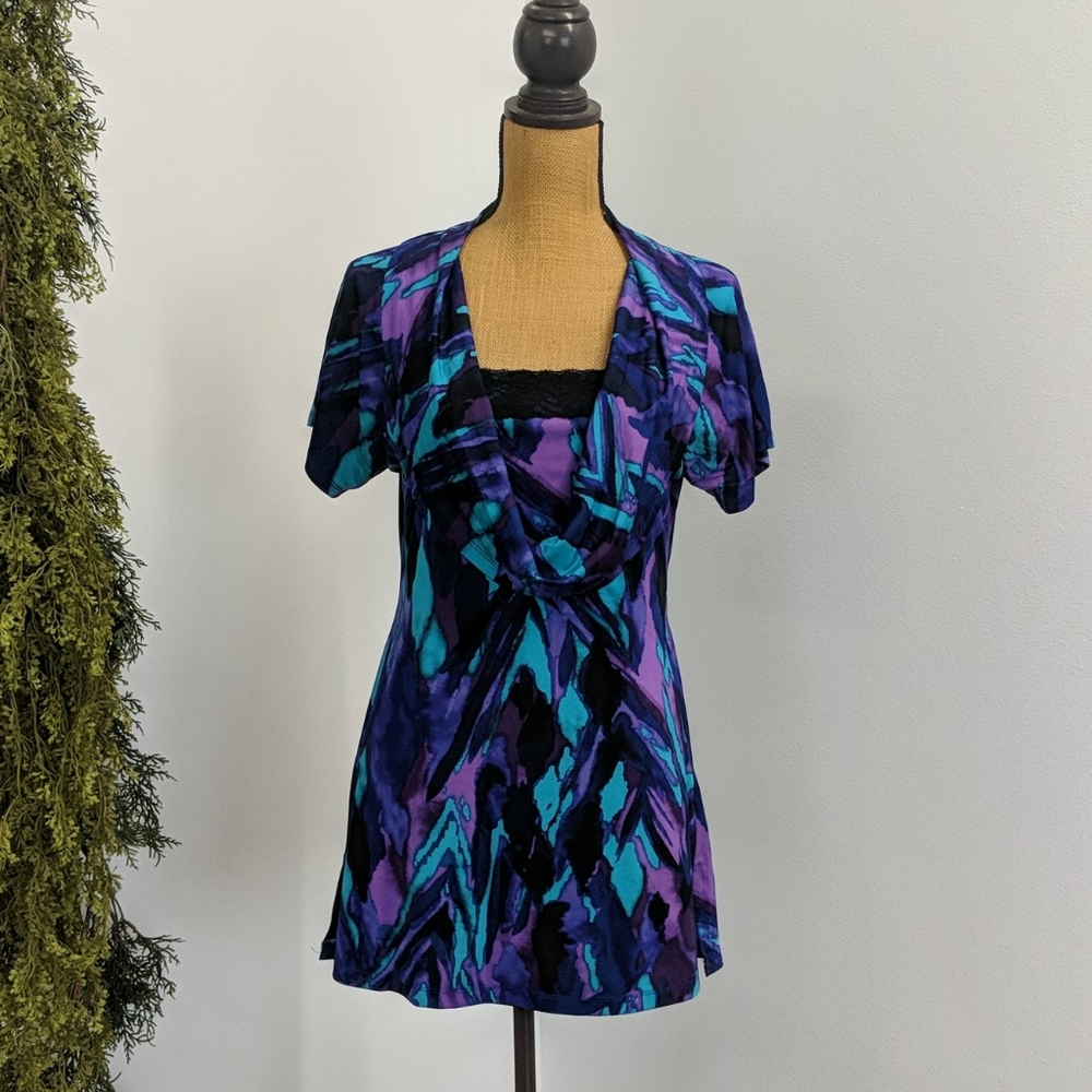 Multicolored dress top